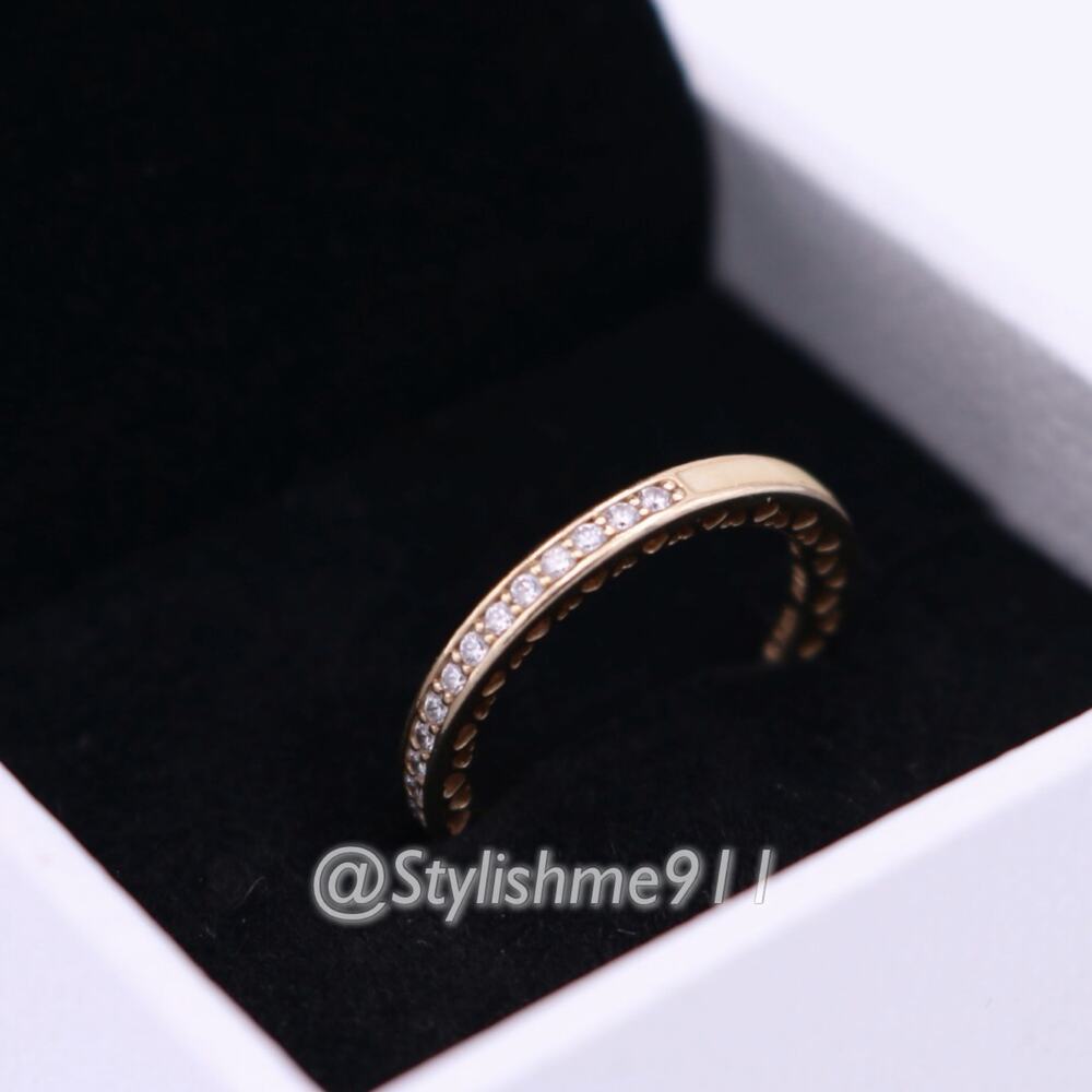 Authentic Pandora 14K Gold Radiant Hearts of Pandora Ring - Picture 10 of 14